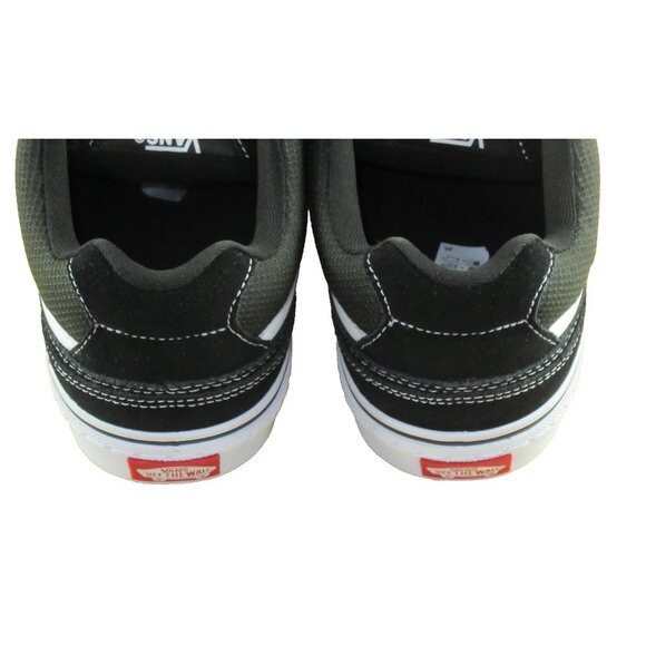 Vans Men's Caldrone Classic Suede Mesh Black White Skate Shoes sizes NIB - Picture 5 of 7